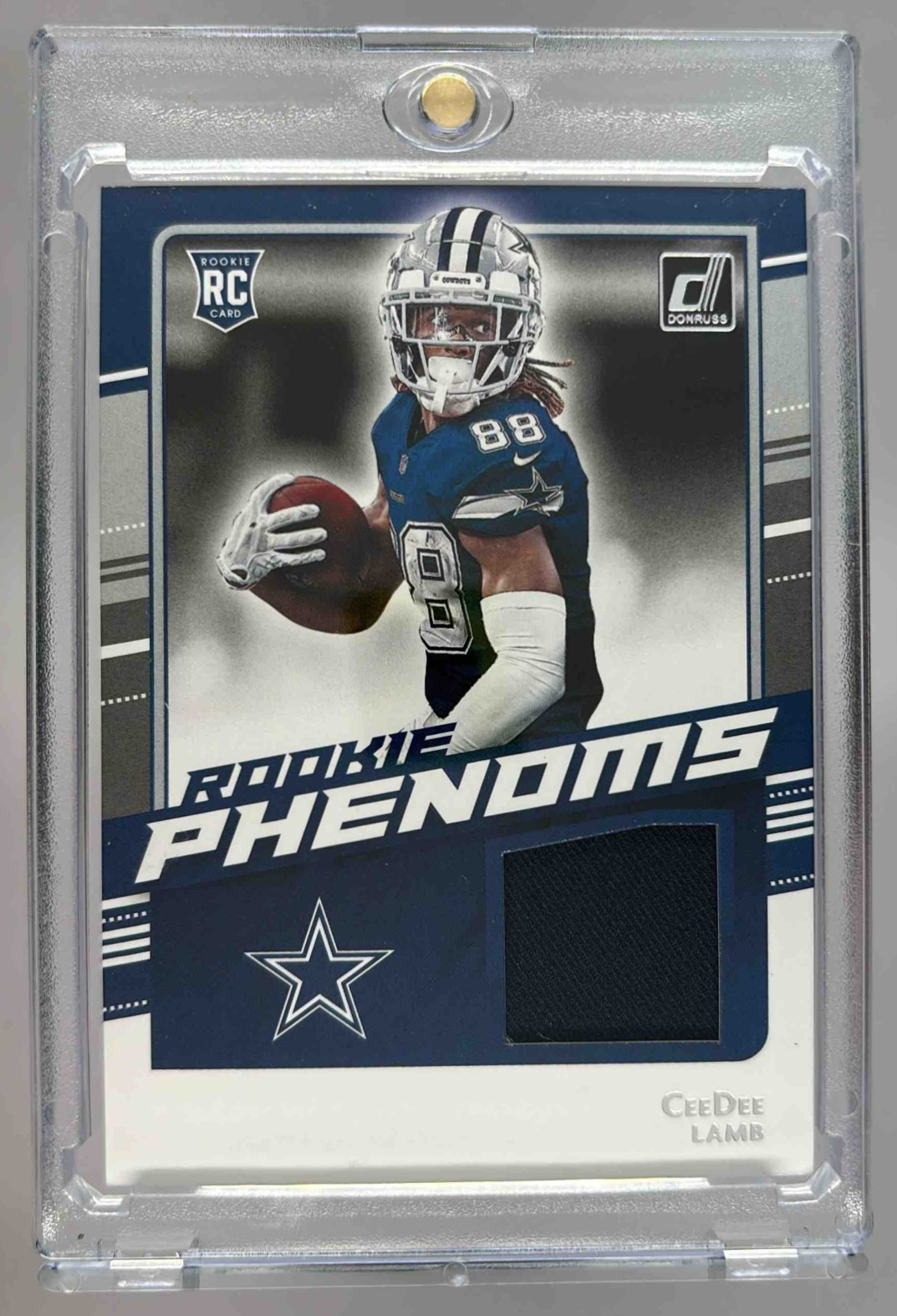 Card image for 2020 Panini Donruss CeeDee Lamb Rookie Phenom Jerseys #RP-CL RC Cowboys