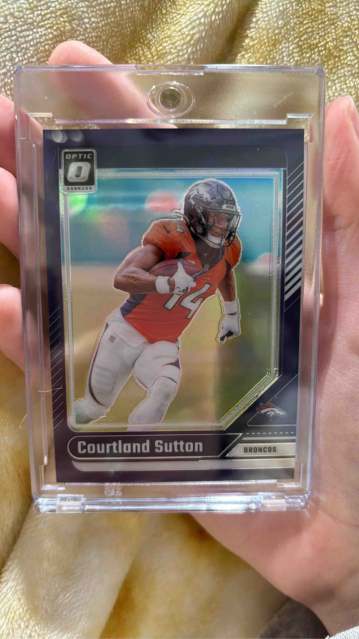Card image for 2024 Panini Donruss Optic Courtland Sutton Purple /60 #59 Broncos