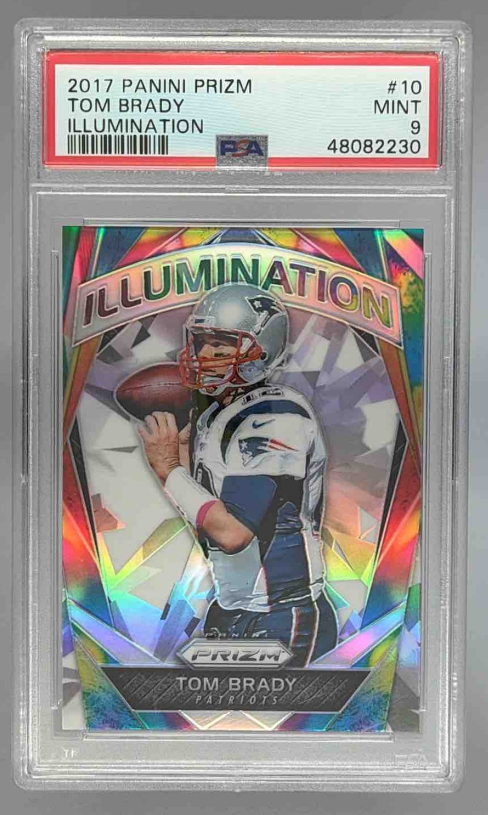 Card image for 2017 Panini Football Prizm Tom Brady Pink #33 New England Patriots