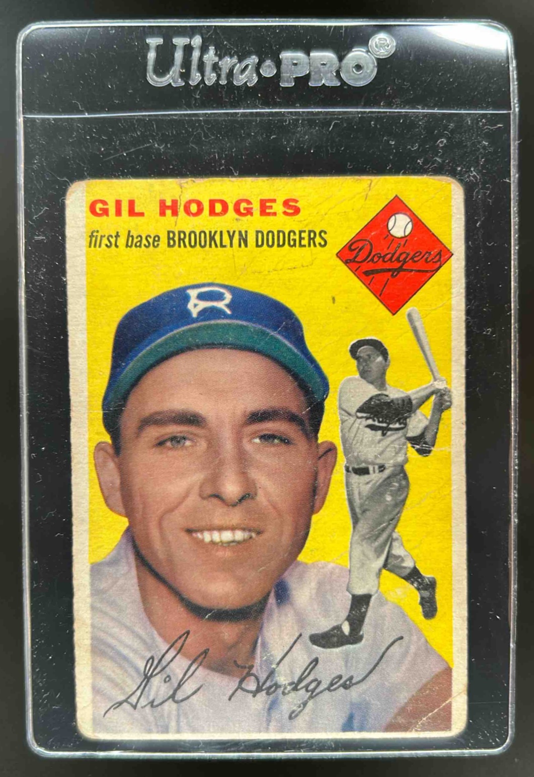 Card image for 1954 TOPPS BASEBALL GIL HODGES #102
