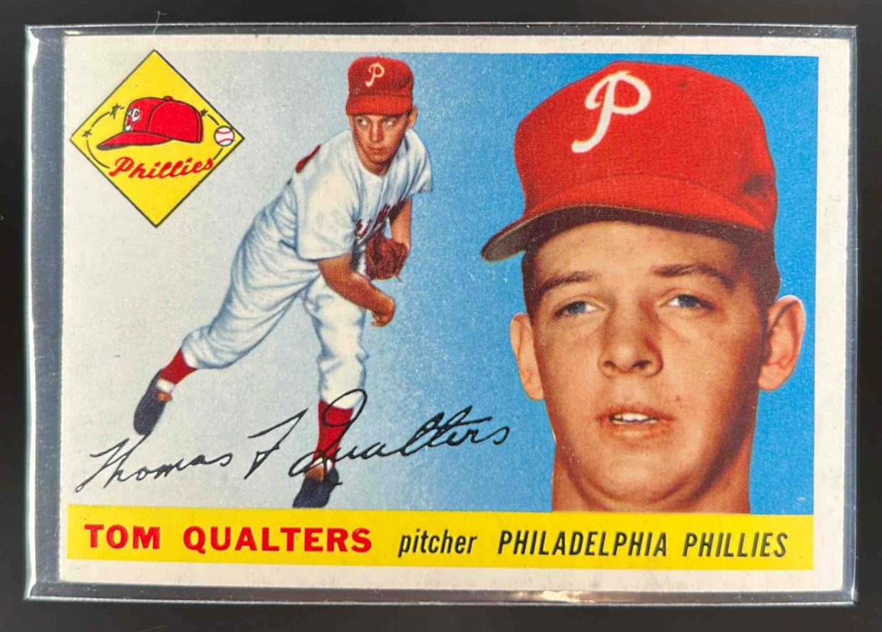 Card image for 1955 TOPPS BASEBALL TOM QUALTERS #33 PHILADELPHIA PHILLIES