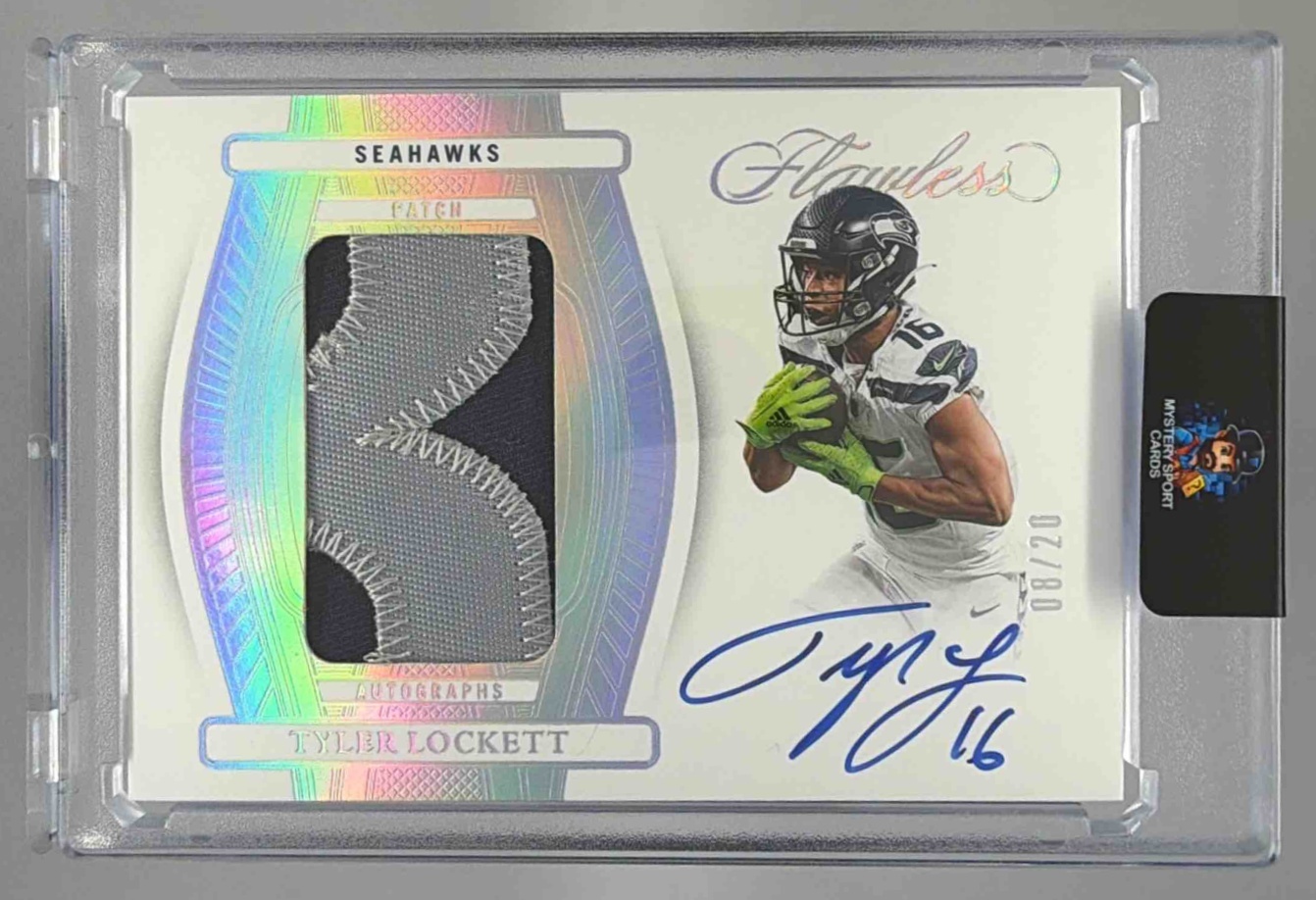 Card image for 2016 Panini Flawless Tyler Lockett Patche Auto /20 #PATL MEM Seahawks