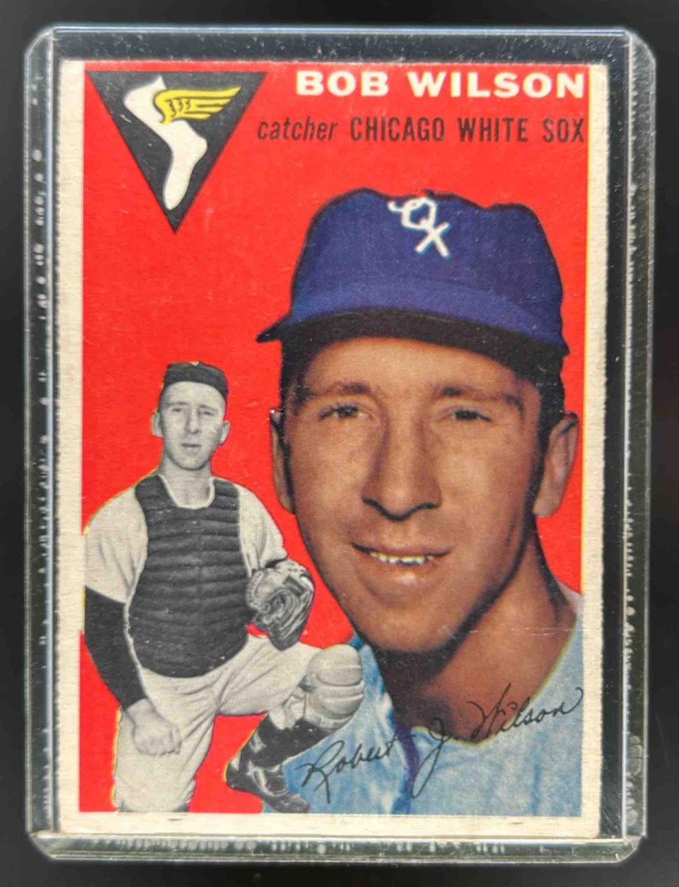 Card image for 1954 TOPPS BASEBALL BOB WILSON #58 CHICAGO WHITE SOX