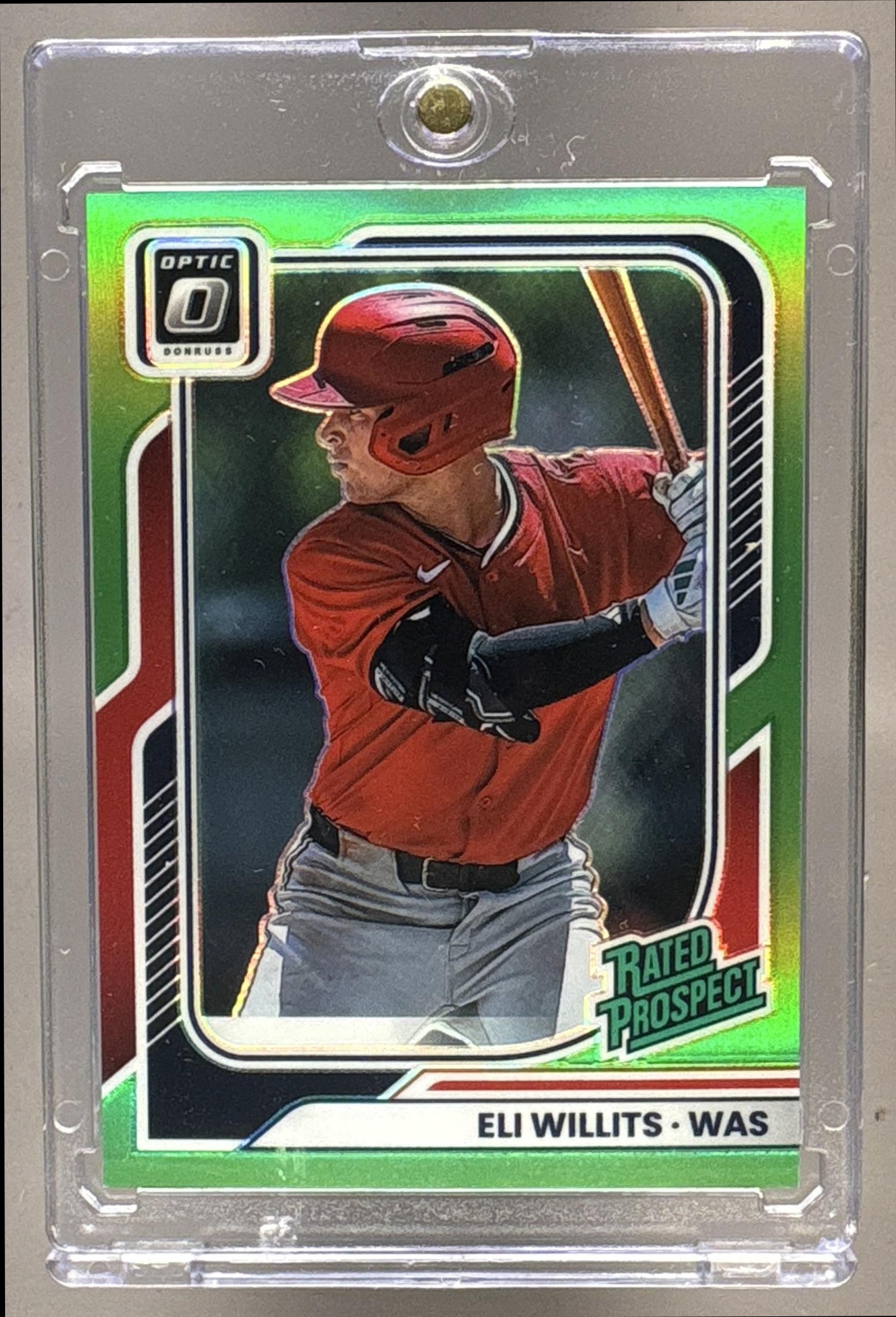 2026 PANINI DONRUSS ELI WILLITS #156 RATED PROSPECTS OPTIC LIME GREEN /149