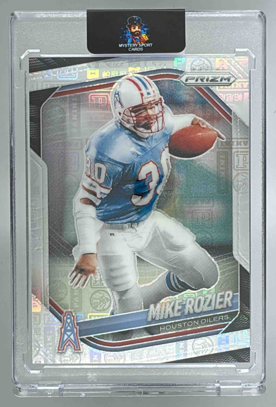 Card image for 2025 Panini Football Prizm Mike Rozier Logo /20 #248 Houston Oilers