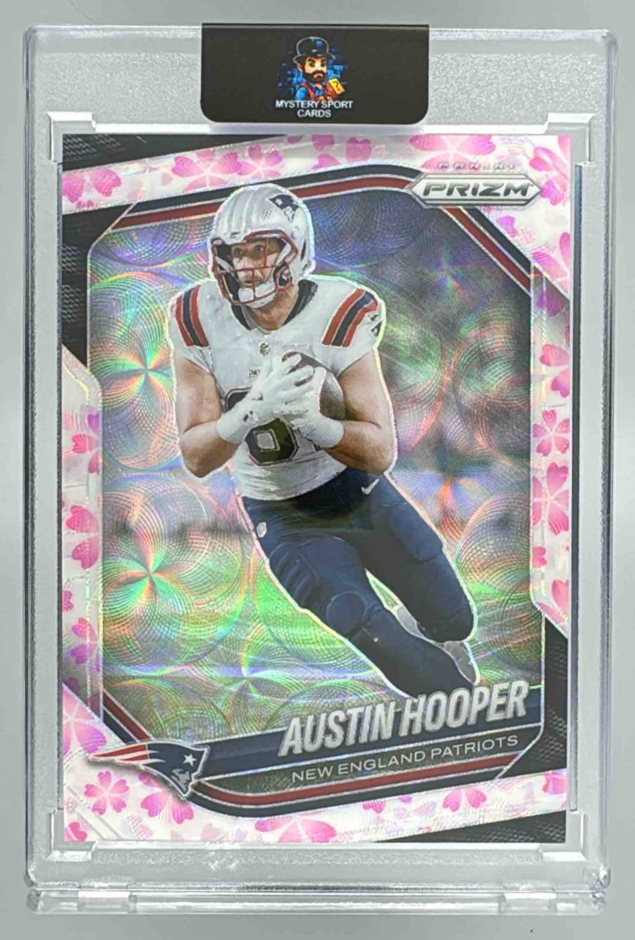 Card image for 2025 Panini Prizm Austin Hooper Super Bowl LX /60 #265 Patriots