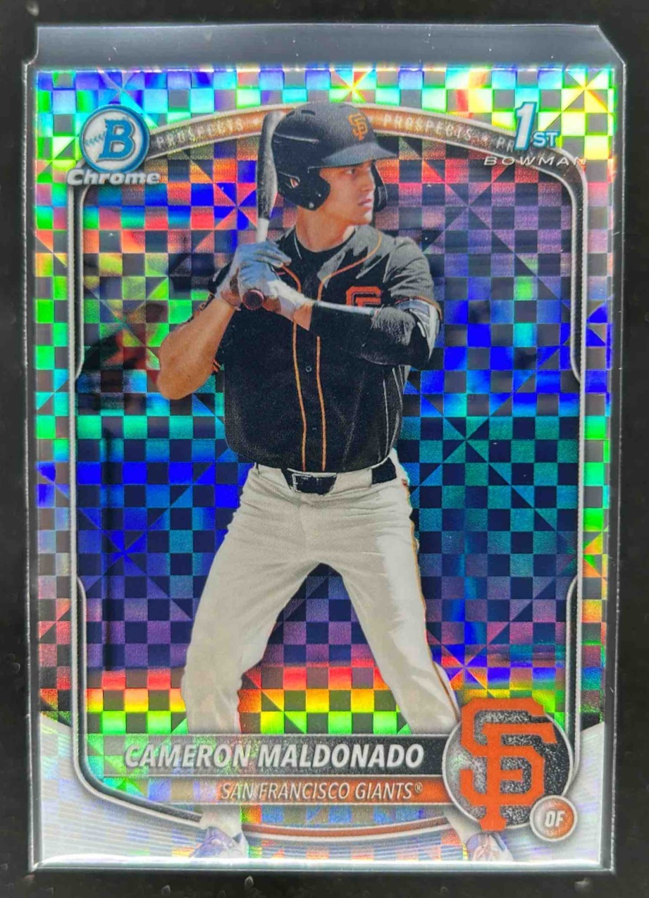 Card image for Cameron Maldonado 2025 Bowman Draft Chrome X-Fractor
