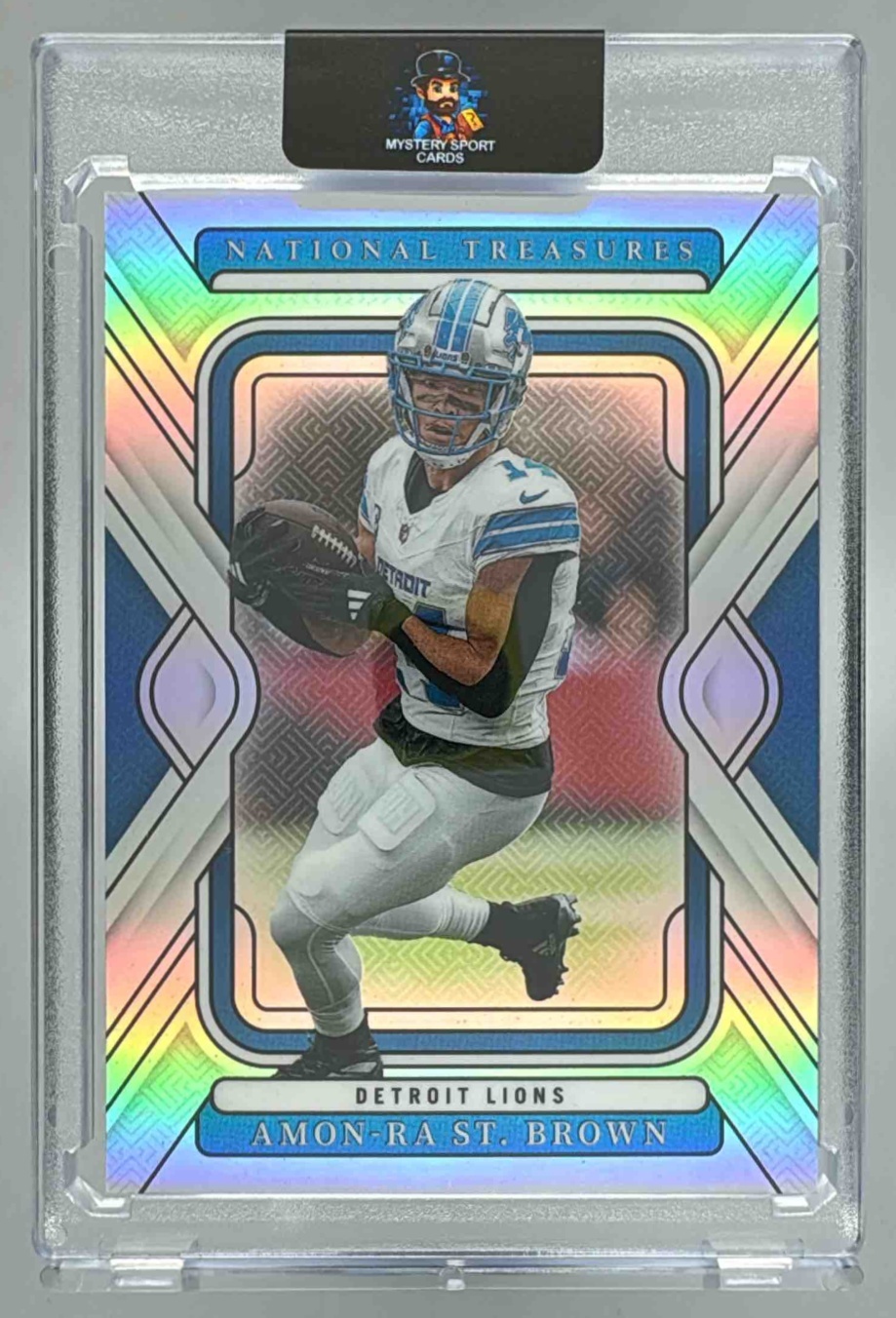 Card image for 2024 Panini National Treasures Amon-Ra St. Brown Premium /35 #33 Lions