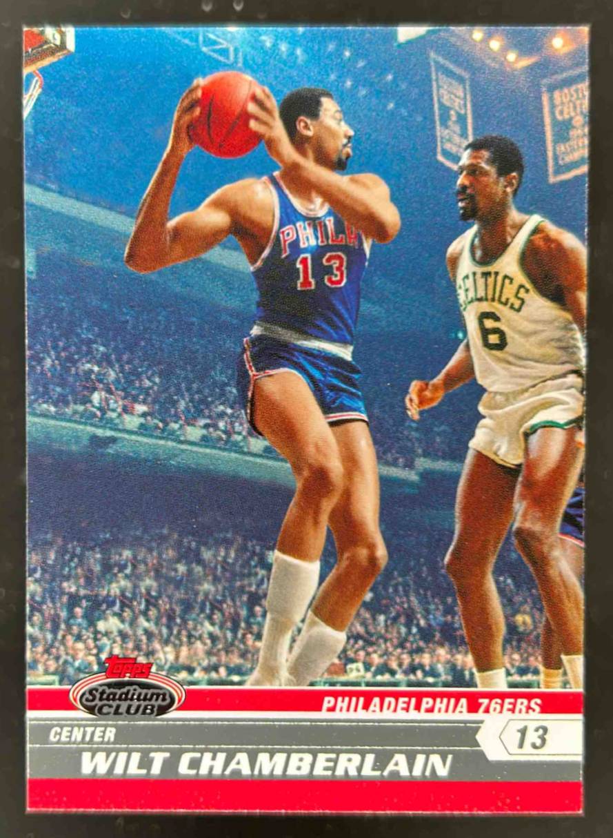 Card image for 2007-08 TOPPS STADIUM CLUB WILT CHAMBERLAIN #87 PHILADELPHIA 76ERS