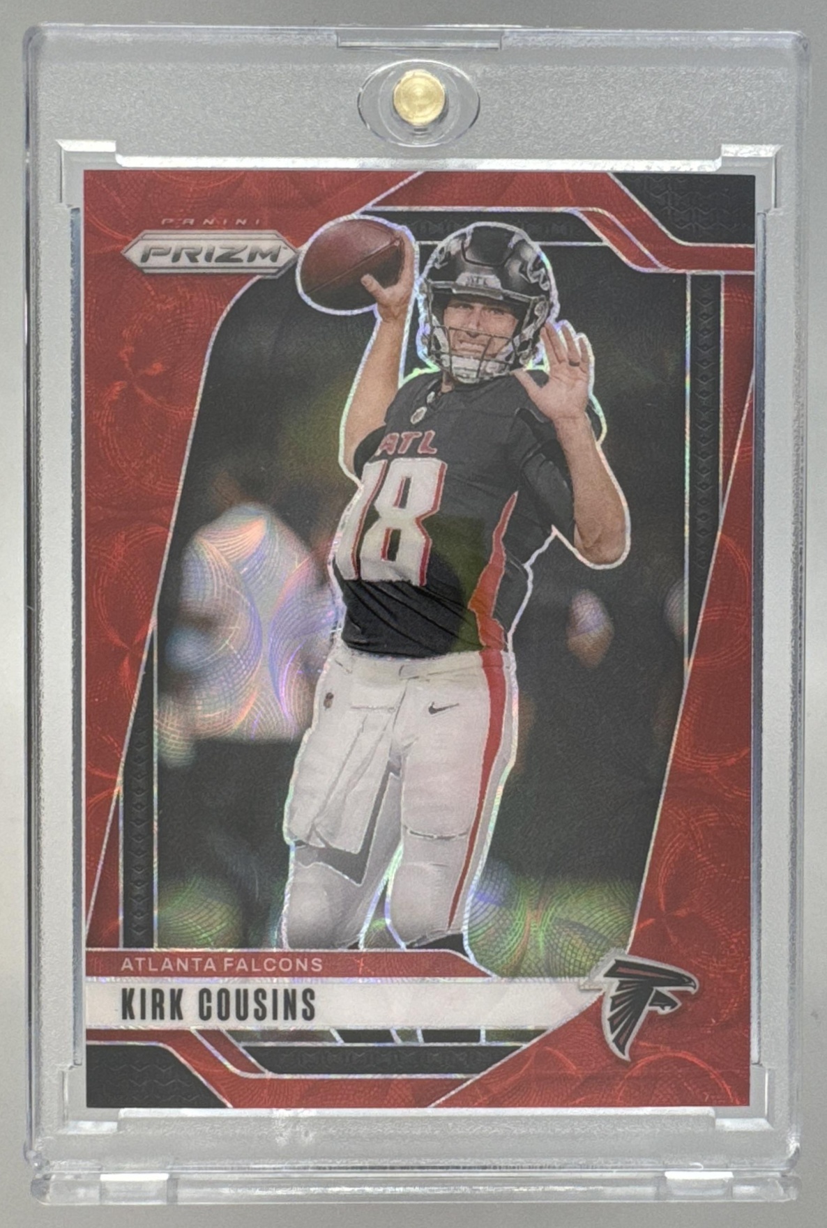 Card image for 2024 Panini Prestige Kirk Cousins Orange Premium Xtra Points /50 #10 Falcons
