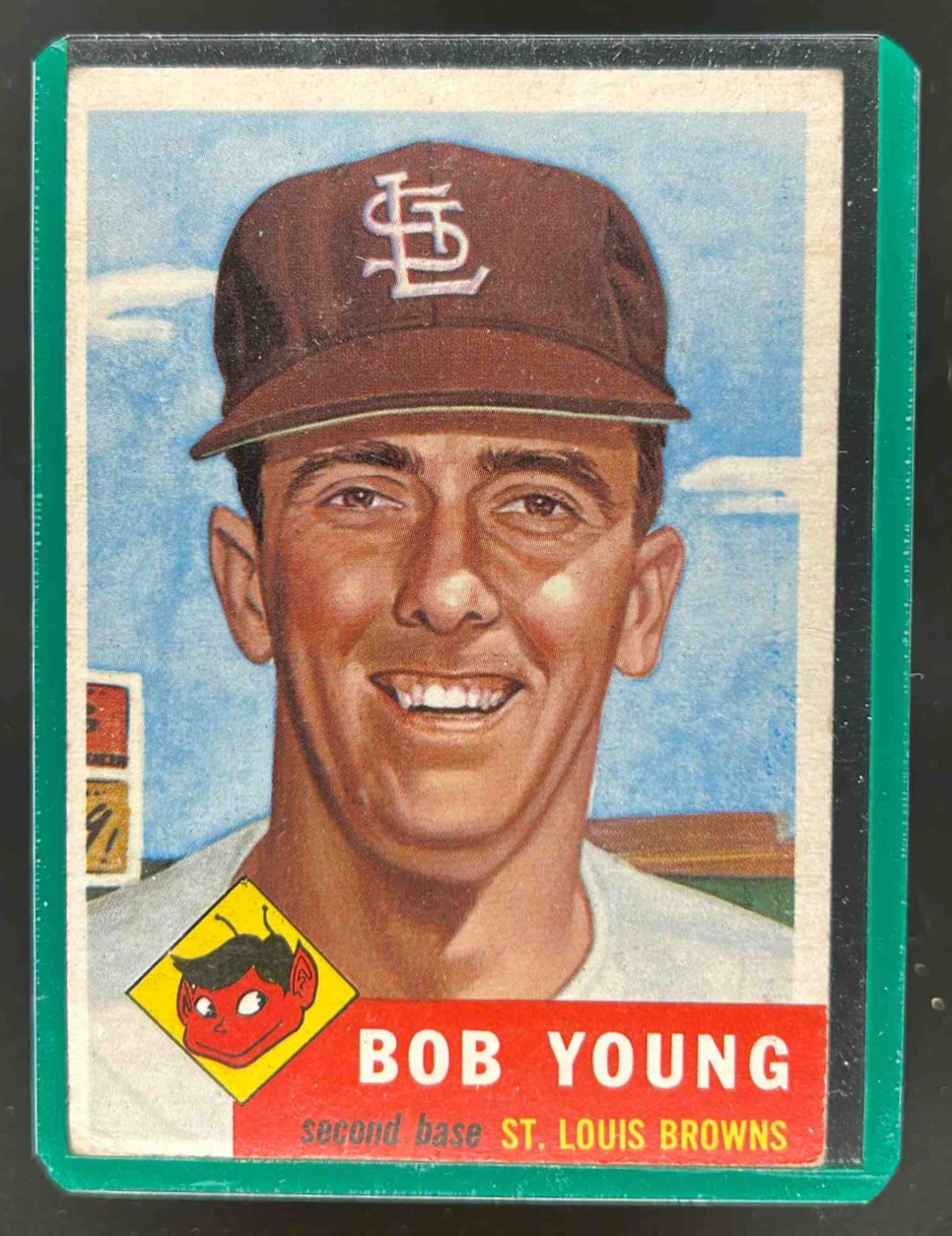 Card image for 1953 TOPPS BASEBALL BOBBY YOUNG #160B