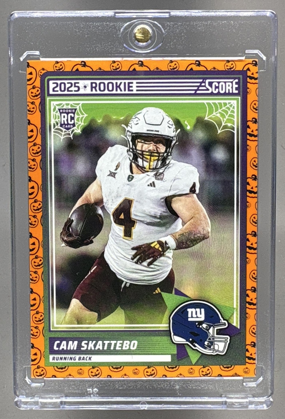 2025 PANINI SCORE CAM SKATTEBO #1 ROOKIES PUMPKIN GIANTS RC