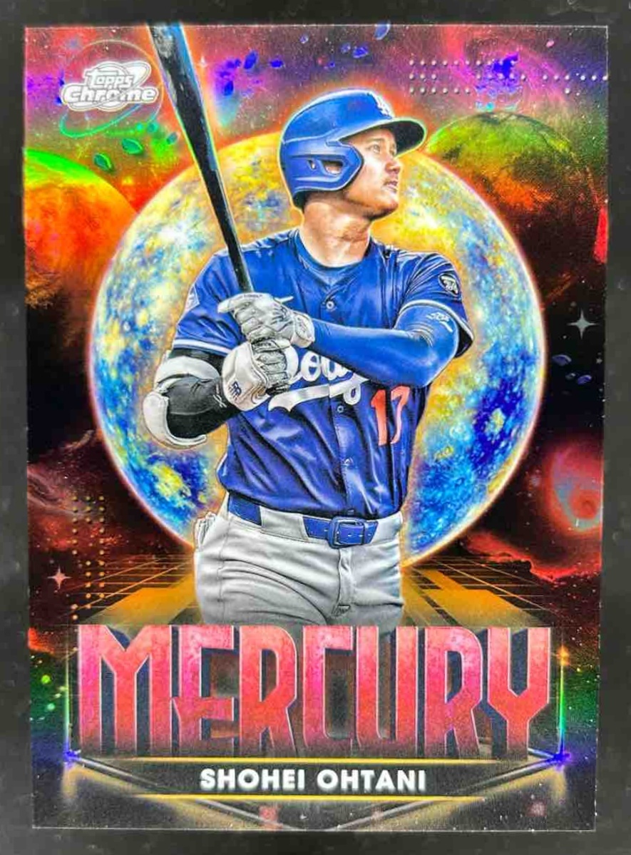 Card image for Shohei Ohtani 2025 Topps Cosmic Chrome Planetary Pursuit Mercury