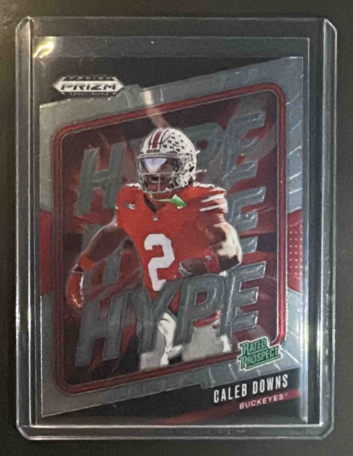 Card image for 2025 Panini Prizm Draft Picks Caleb Downs #21 Hype Buckeyes