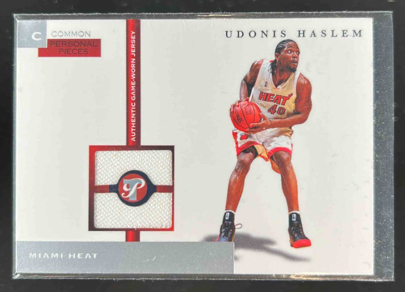 Card image for 2005-06 TOPPS PRISTINE UDONIS HASLEM PERSONAL PIECES /350 #PPC-UH MIAMI HEAT