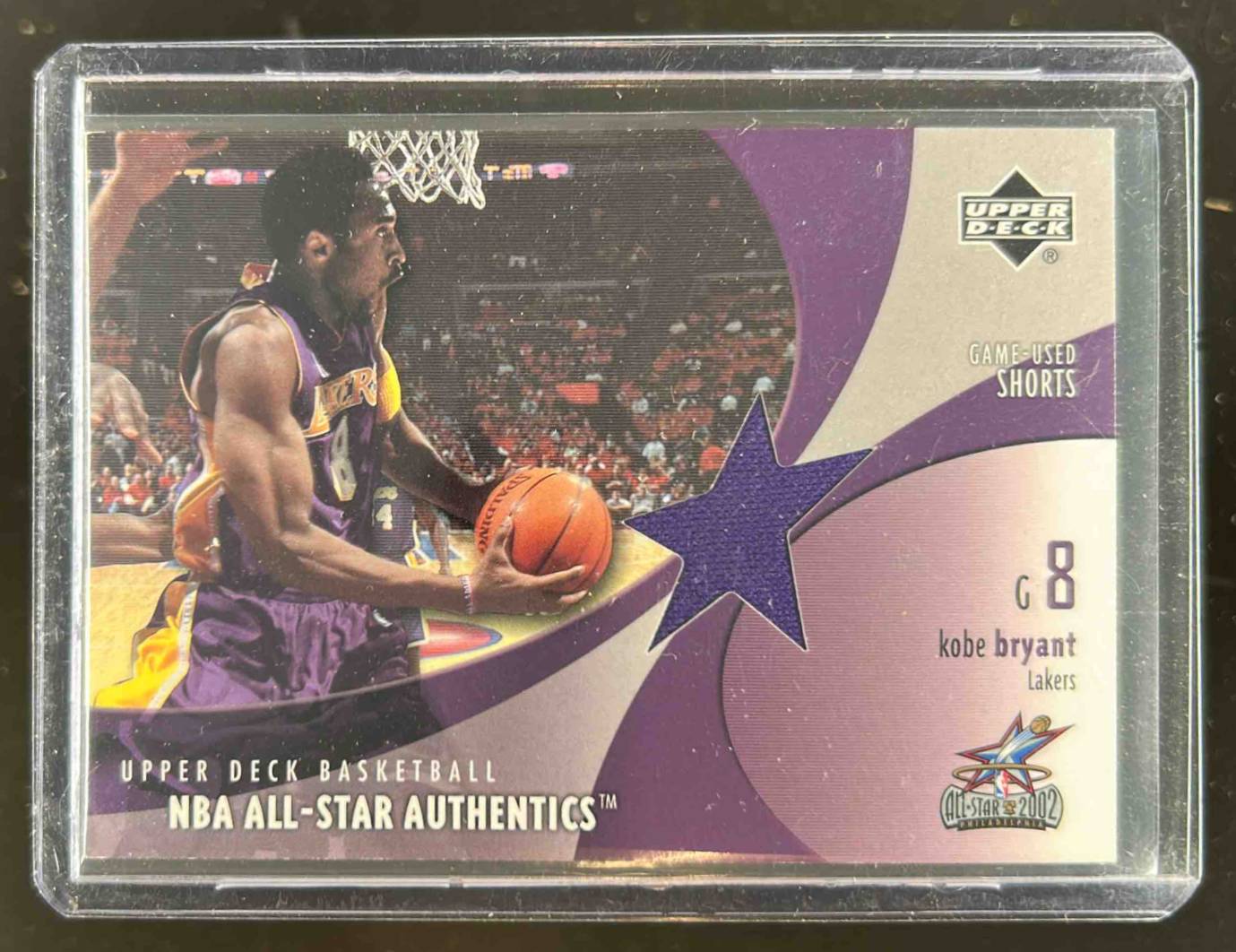 Card image for 2002-03 Upper Deck Kobe Bryant NBA All Star Authentics: Shorts #KB-AS