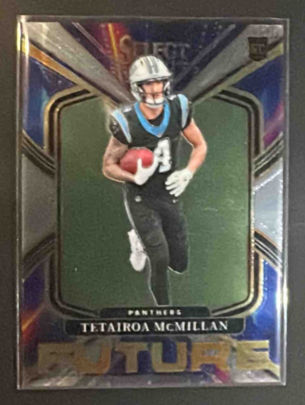 Card image for 2025 Panini Select Tetairoa McMillan #1 Future RC Panthers