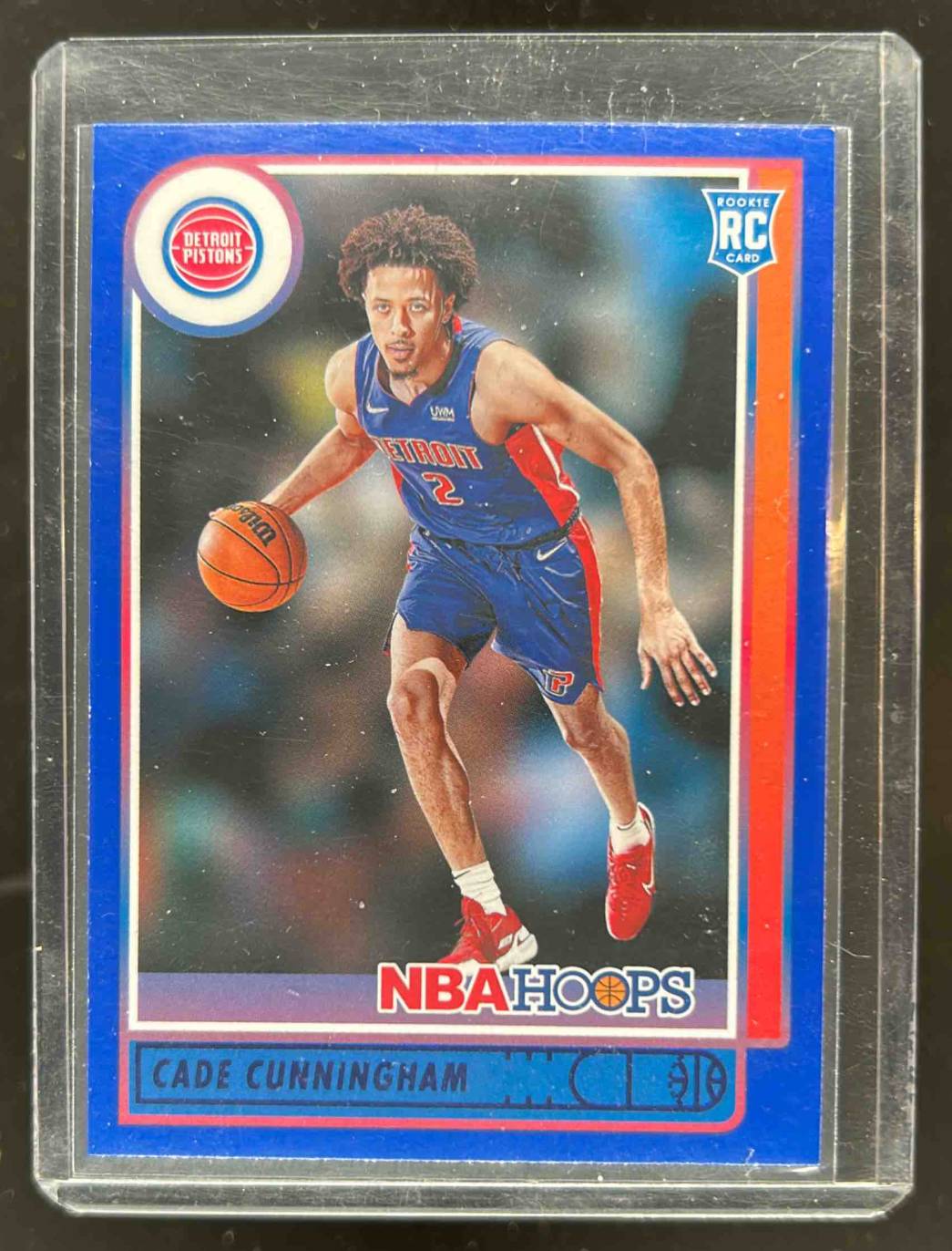 Card image for 2021-22 PANINI HOOPS CADE CUNNINGHAM #201 BLUE RC ROOKIE DETROIT PISTONS