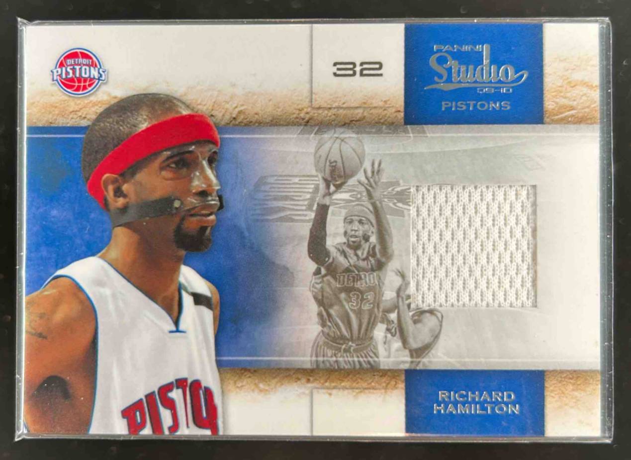 Card image for 2009-10 PANINI STUDIO RICHARD HAMILTON MATERIALS /249 #76 DETROIT PISTONS