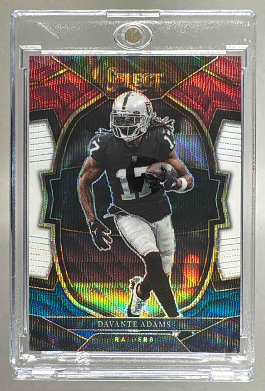 Card image for 2021 Panini Select Davante Adams Tri Color Prizm /249 #14 Concourse Packers