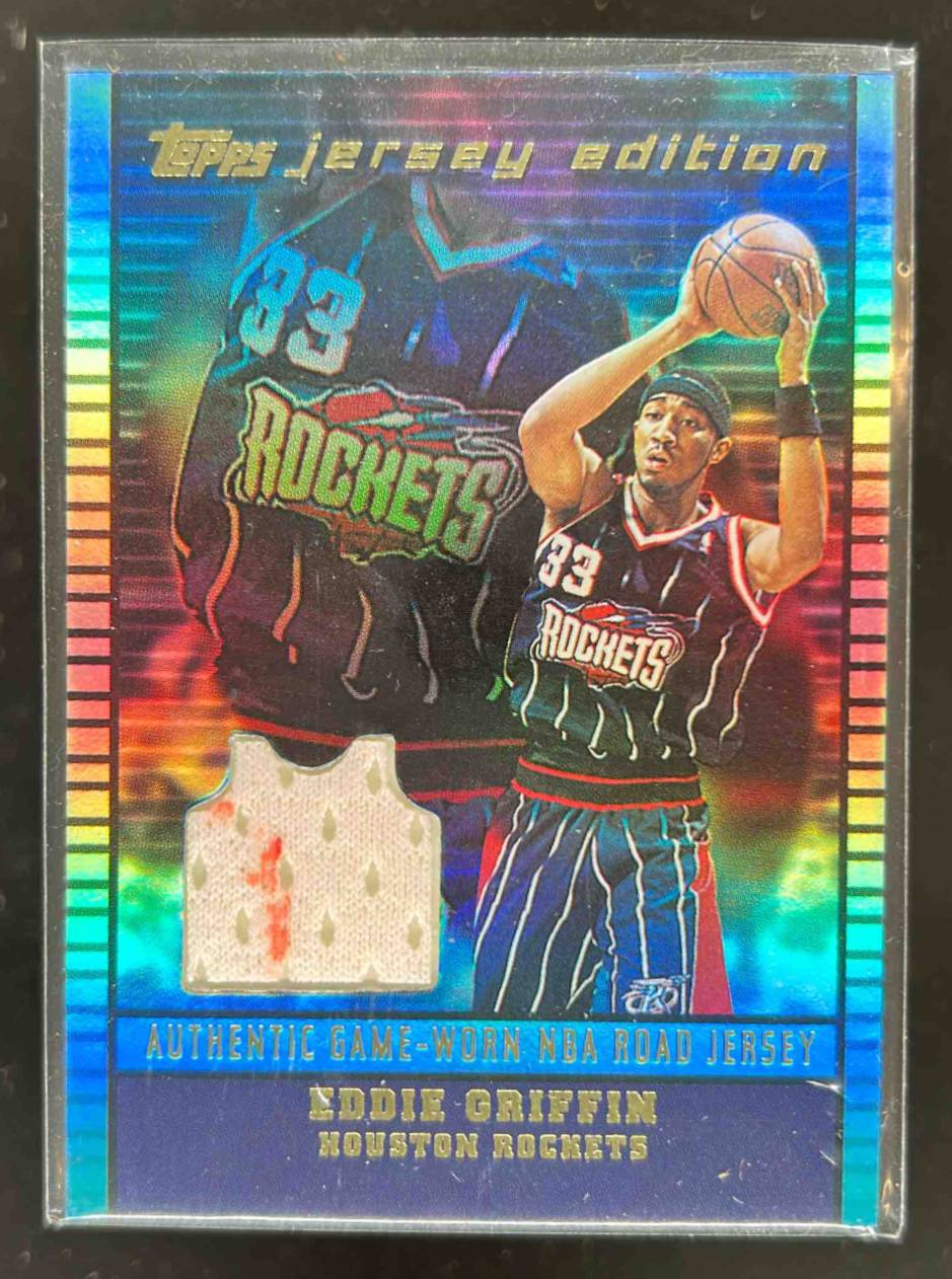 Card image for 2002-03 TOPPS JERSEY EDITION EDDIE GRIFFIN #JEEG HOUSTON ROCKETS