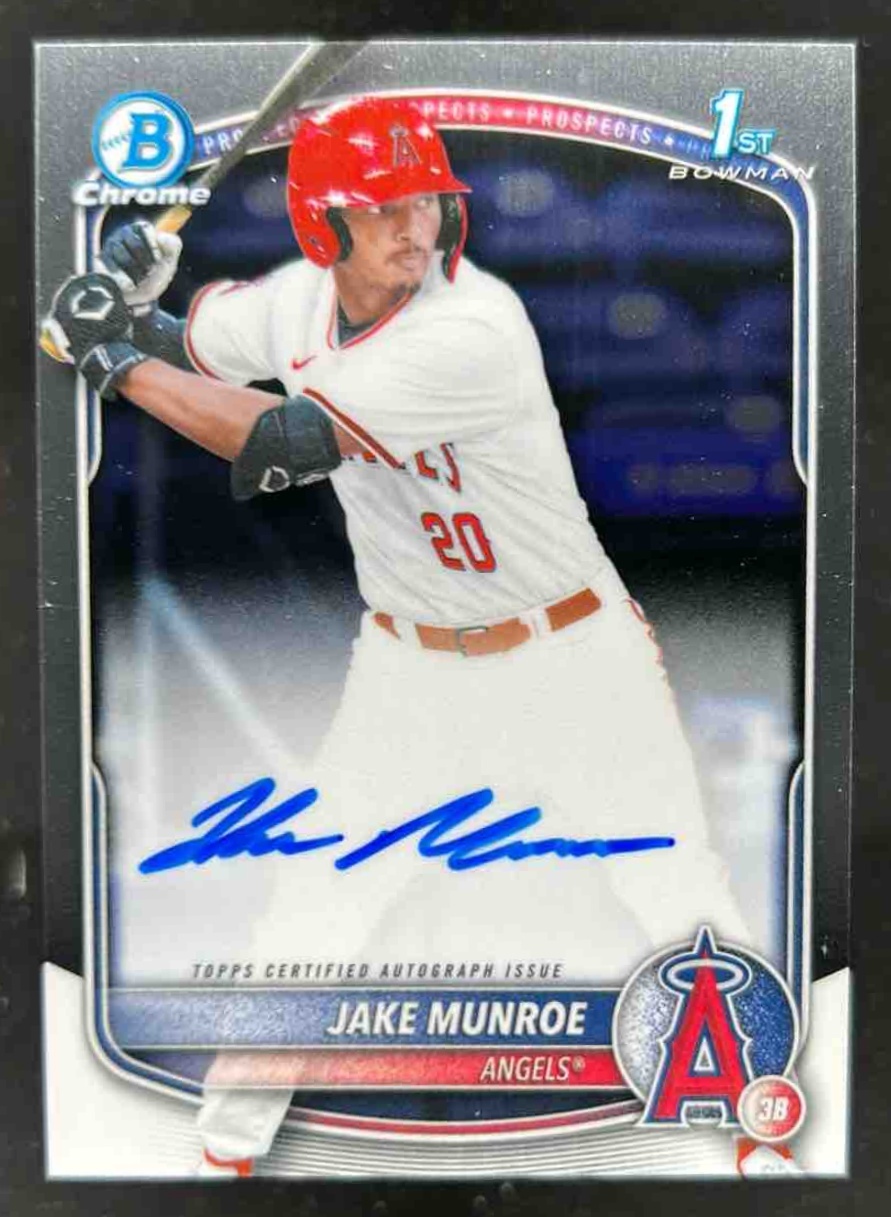 Card image for Jake Munroe 2025 Bowman Draft Chrome Prospect Auto