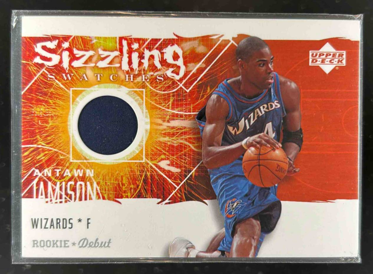 Card image for 2005-06 Upper Deck Rookie Debut Antawn Jamison Sizzling Swatches #SS-AJ