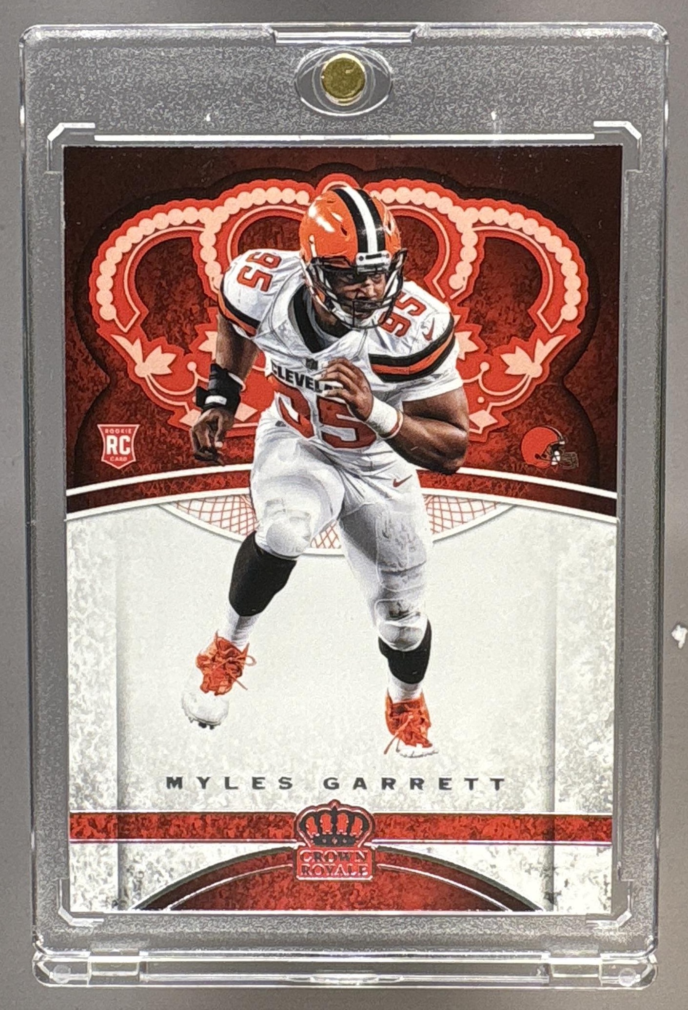 2017 PANINI CROWN ROYALE MYLES GARRETT #81 RC BROWNS