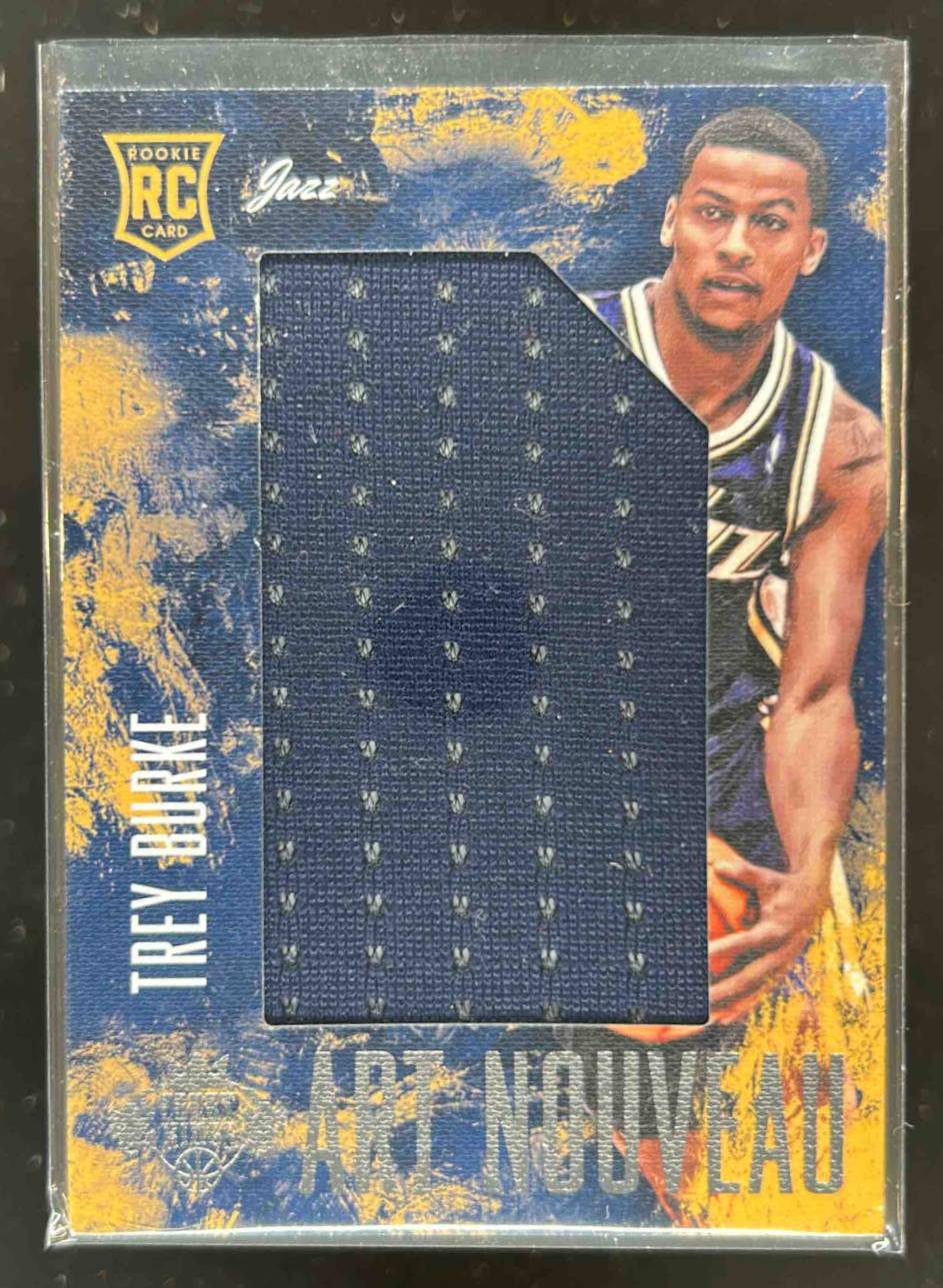 Card image for 2013-14 PANINI COURT KINGS TREY BURKE ART NOUVEAU JERSEYS /325 #9 RC UTAH JAZZ