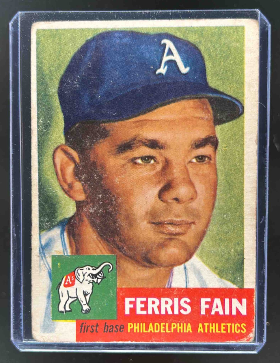Card image for 1953 TOPPS BASEBALL FERRIS FAIN #24
