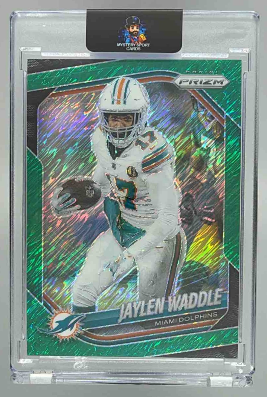 Card image for 2025 Panini Football Prizm Jaylen Waddle #172 Miami Dolphins