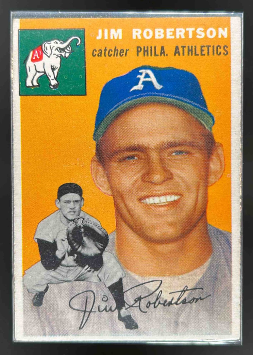 Card image for 1954 TOPPS BASEBALL JIM ROBERTSON #149 RC