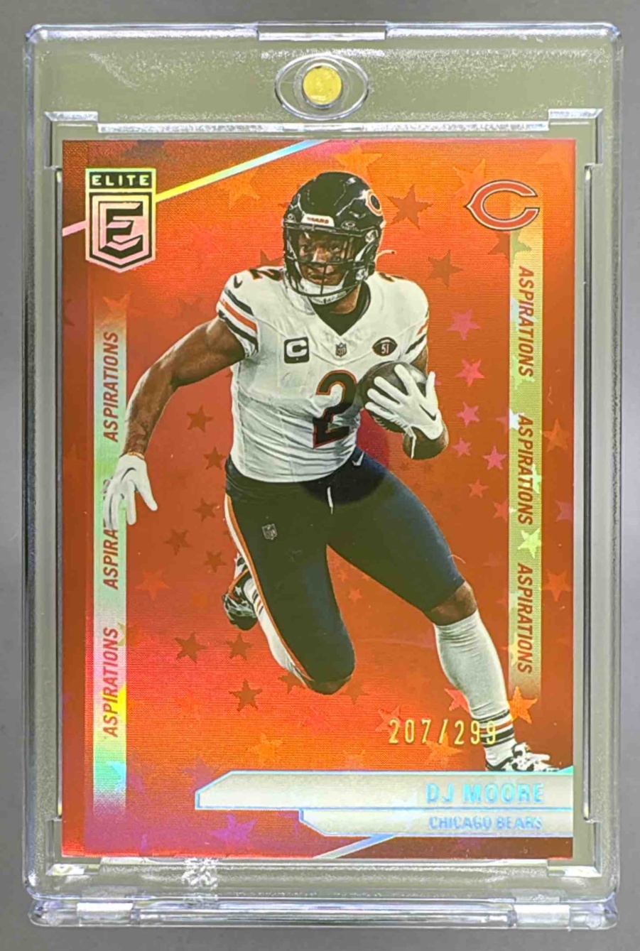 Card image for 2024 Panini Donruss Elite DJ Moore Status Sparkle /299 #27 Bears