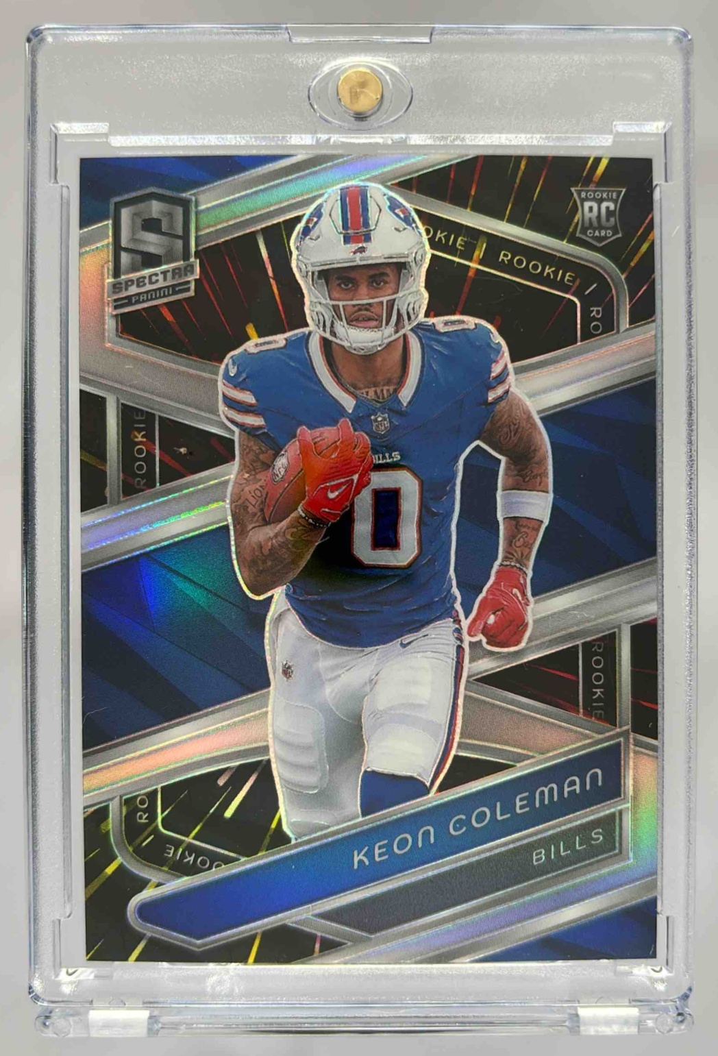 Card image for 2024 Panini Spectra Keon Coleman Rookies Hyper /75 #126 RC Bills