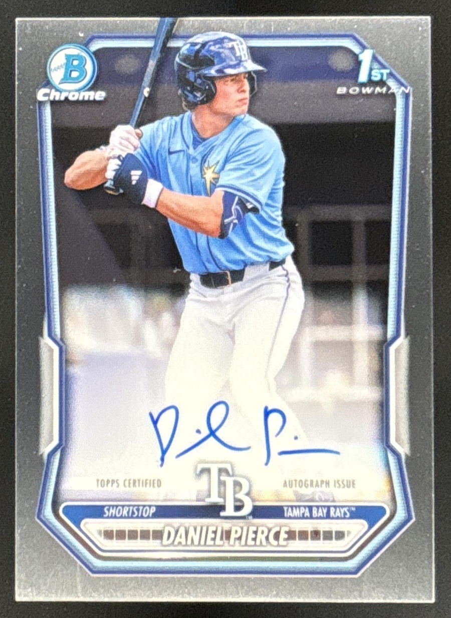 Card image for Daniel Pierce 2026 Bowman Chrome Prospect Auto Tampa Bay Rays