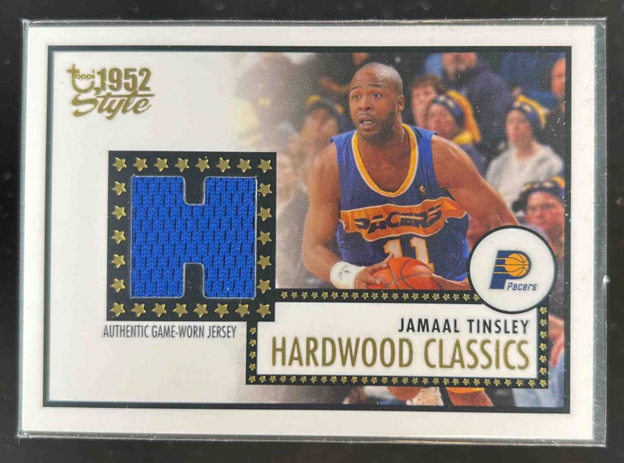 Card image for 2005-06 TOPPS 1952 STYLE JAMAAL TINSLEY HARDWOOD CLASSICS #HCR-JT INDIANA PACERS