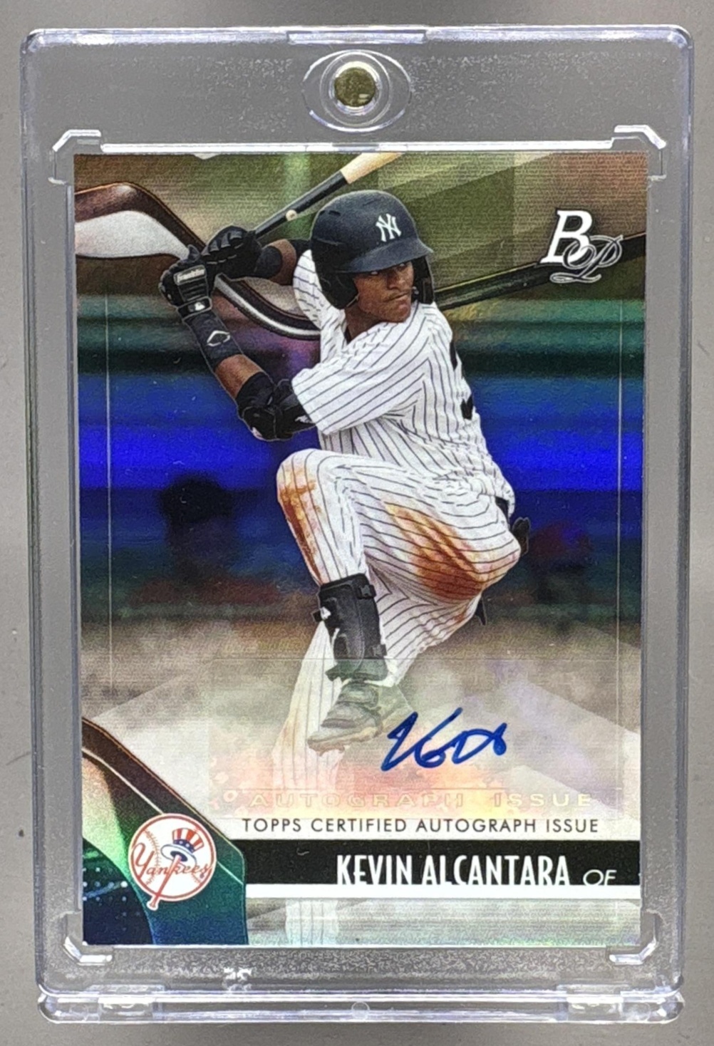 2021 BOWMAN PLATINUM KEVIN ALCANTARA #TOP-88 TOP PROSPECTS AUTO YANKEES