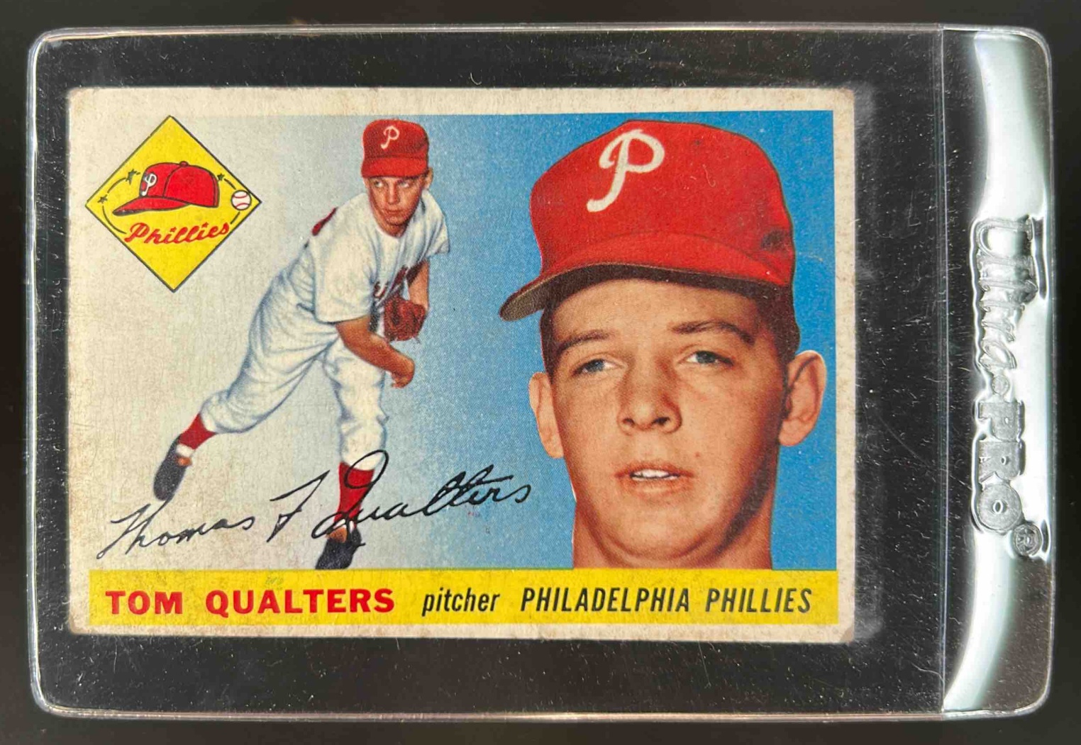 Card image for 1955 TOPPS BASEBALL TOM QUALTERS #33 PHILADELPHIA PHILLIES