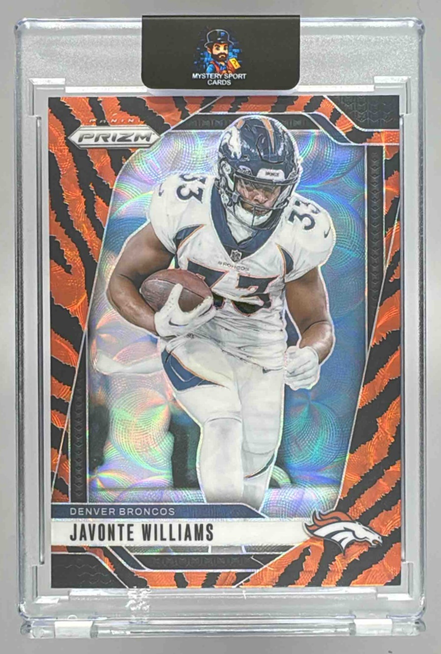Card image for 2024 Panini Football Prizm Javonte Williams #84 Denver Broncos