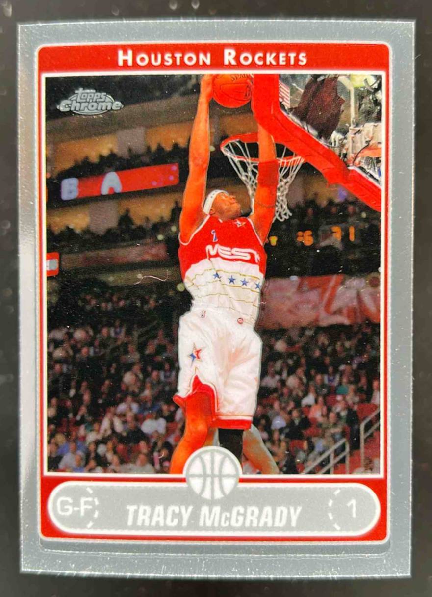 Card image for 2006-07 TOPPS CHROME TRACY MCGRADY #34 HOUSTON ROCKETS
