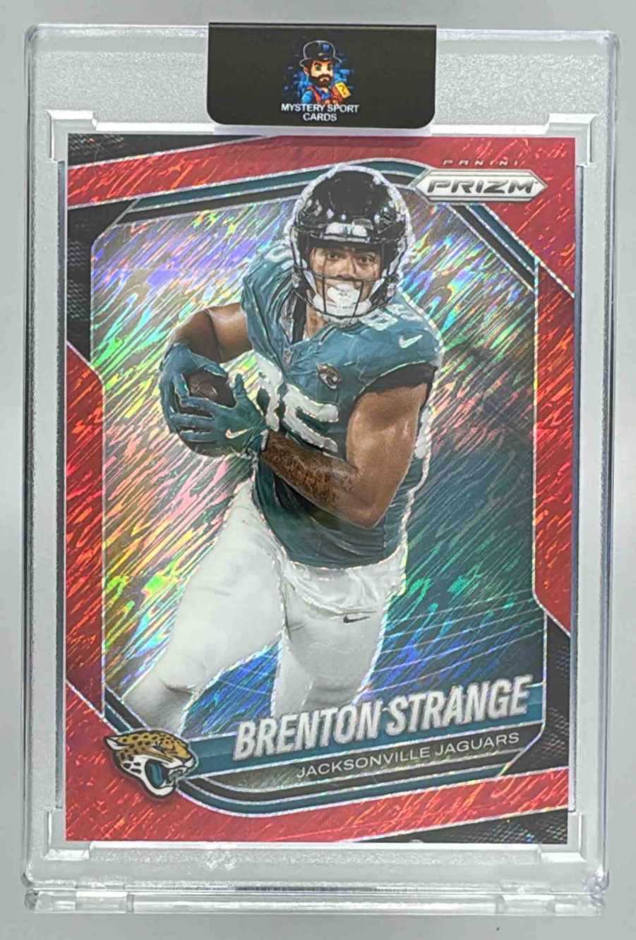 Card image for 2025 Panini Prizm Brenton Strange Purple Power /49 #136 Jaguars