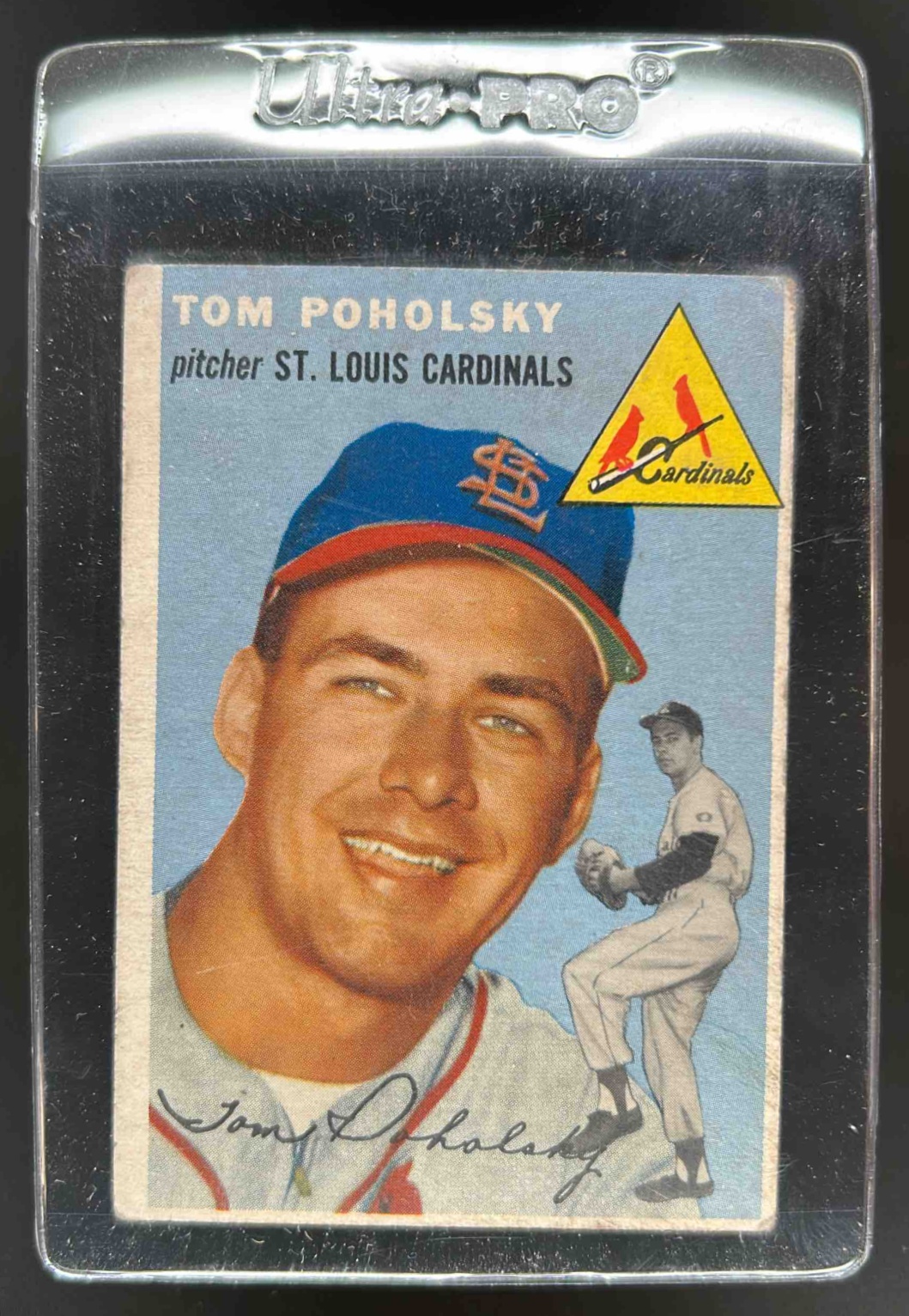 Card image for 1954 TOPPS TOM POHOLSKY #142 ST. LOUIS CARDINALS