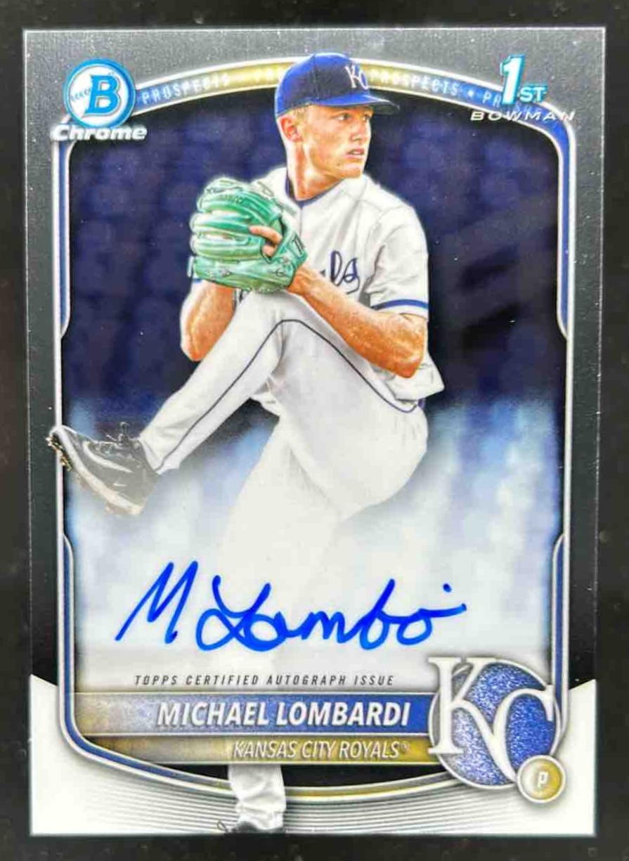 Card image for Michael Lombardi 2025 Bowman Draft Chrome Prospect Auto