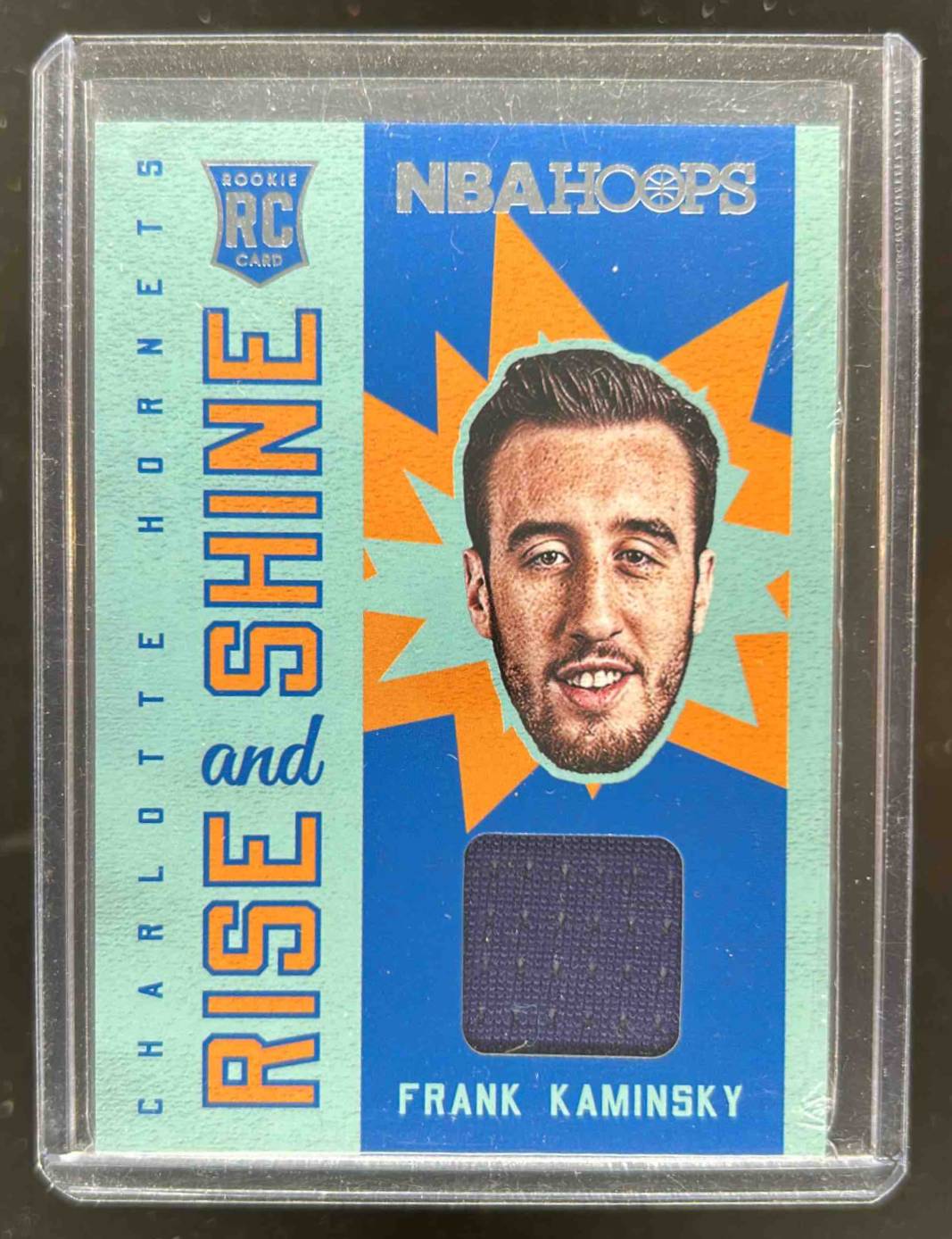 Card image for 2015-16 Panini Hoops Frank Kaminsky Rise 'N Shine #RS-FK MEM RC Rookie