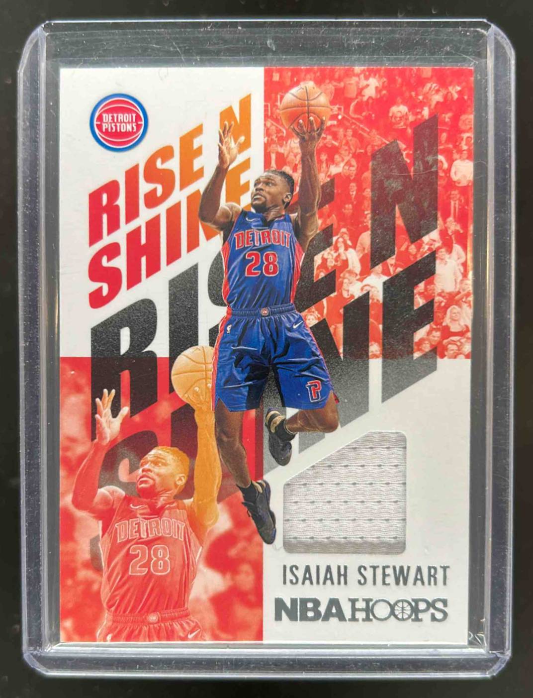 Card image for 2020-21 HOOPS ISAIAH STEWART #RNS-IST RISE N SHINE MEMORABILIA RC