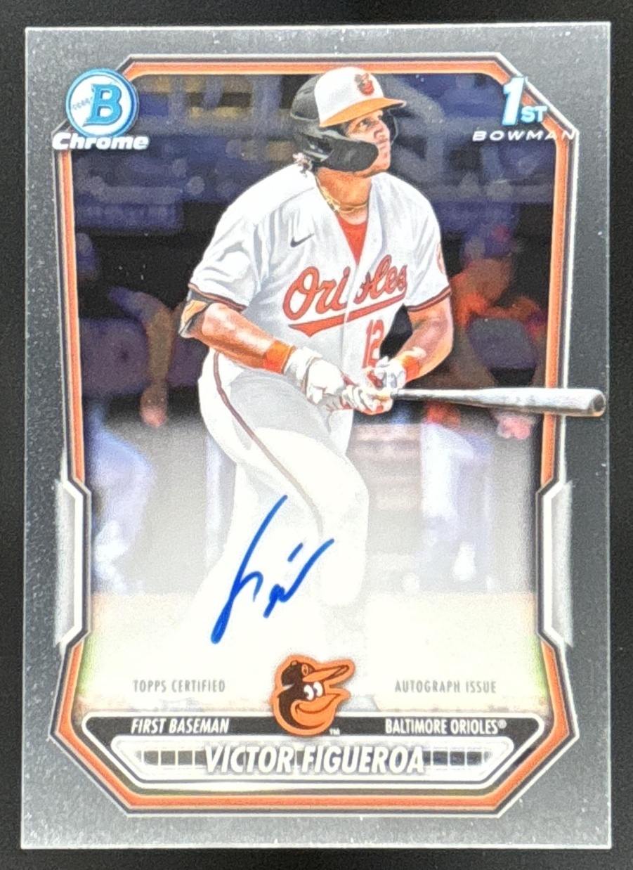 Card image for Victor Figueroa 2026 Bowman Chrome Prospect Auto Baltimore Orioles