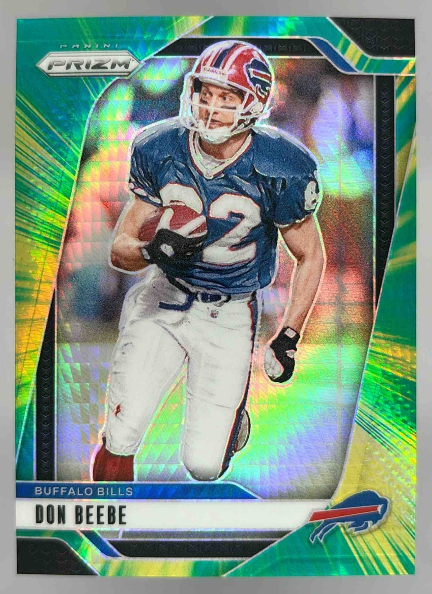 Card image for 2024 Panini Football Prizm Don Beebe Hyper /180 #35 Buffalo Bills