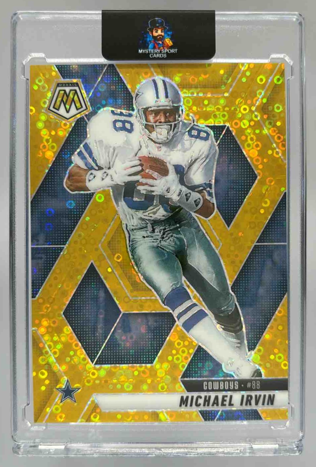 Card image for 2025 Panini Revolution Michael Irvin Gold Levels /10 #117 Cowboys