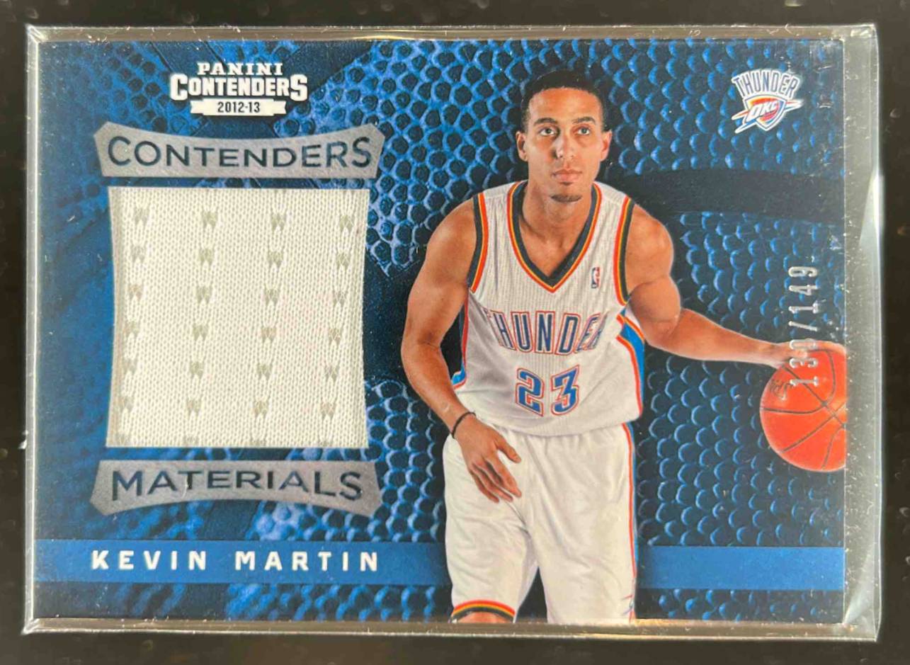 Card image for 2012-13 PANINI CONTENDERS KEVIN MARTIN MATERIALS /149 #23 OKLAHOMA CITY THUNDER