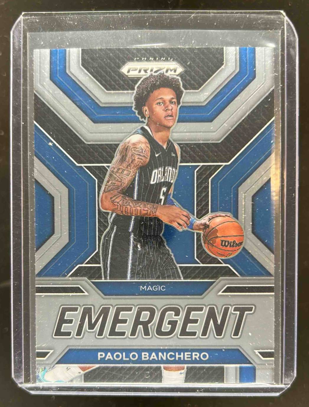 Card image for 2022-23 PANINI PRIZM PAOLO BANCHERO EMERGENT #25 RC ROOKIE ORLANDO MAGIC